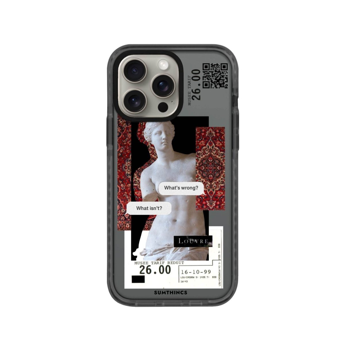 iPhone 15 Pro PixelVenus Magsafe Procase Şeffaf Telefon Kılıfı Antrasit - SUMTHINCS