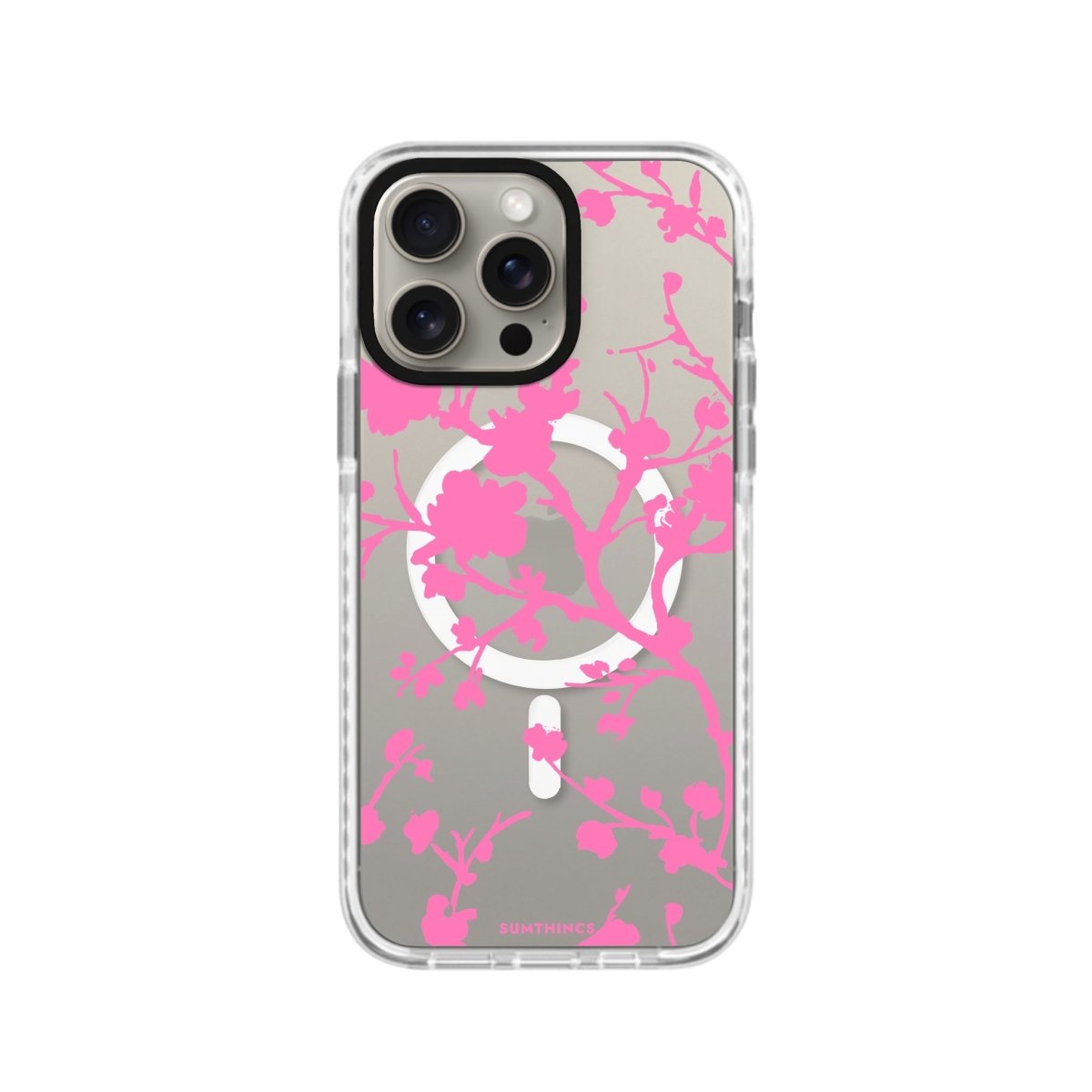 iPhone 15 Pro Sakura Magsafe Procase Şeffaf Telefon Kılıfı - SUMTHINCS