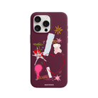iPhone 15 Pro Sweet Chaos Premium Telefon Kılıfı Bordo - SUMTHINCS