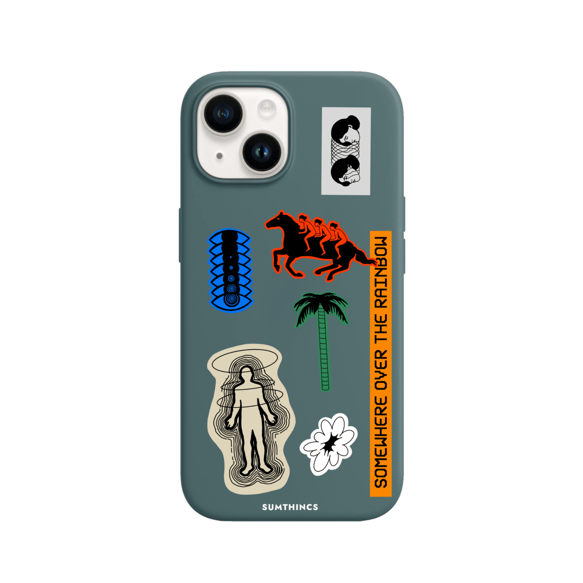 iPhone 15 Somewhere Premium Telefon Kılıfı Kaktüs Yeşili - SUMTHINCS