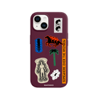 iPhone 15 Somewhere Premium Telefon Kılıfı Bordo - SUMTHINCS