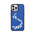 iPhone 15 Starry Bunnies Leather Vegan Deri Telefon Kılıfı Mavi - SUMTHINCS