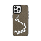 iPhone 15 Starry Bunnies Leather Vegan Deri Telefon Kılıfı Haki - SUMTHINCS