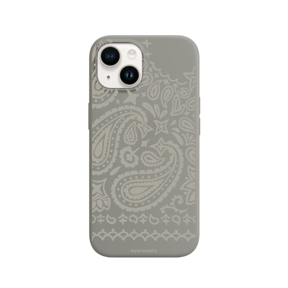 iPhone 15 Urban Bandana Premium Telefon Kılıfı Gri - SUMTHINCS