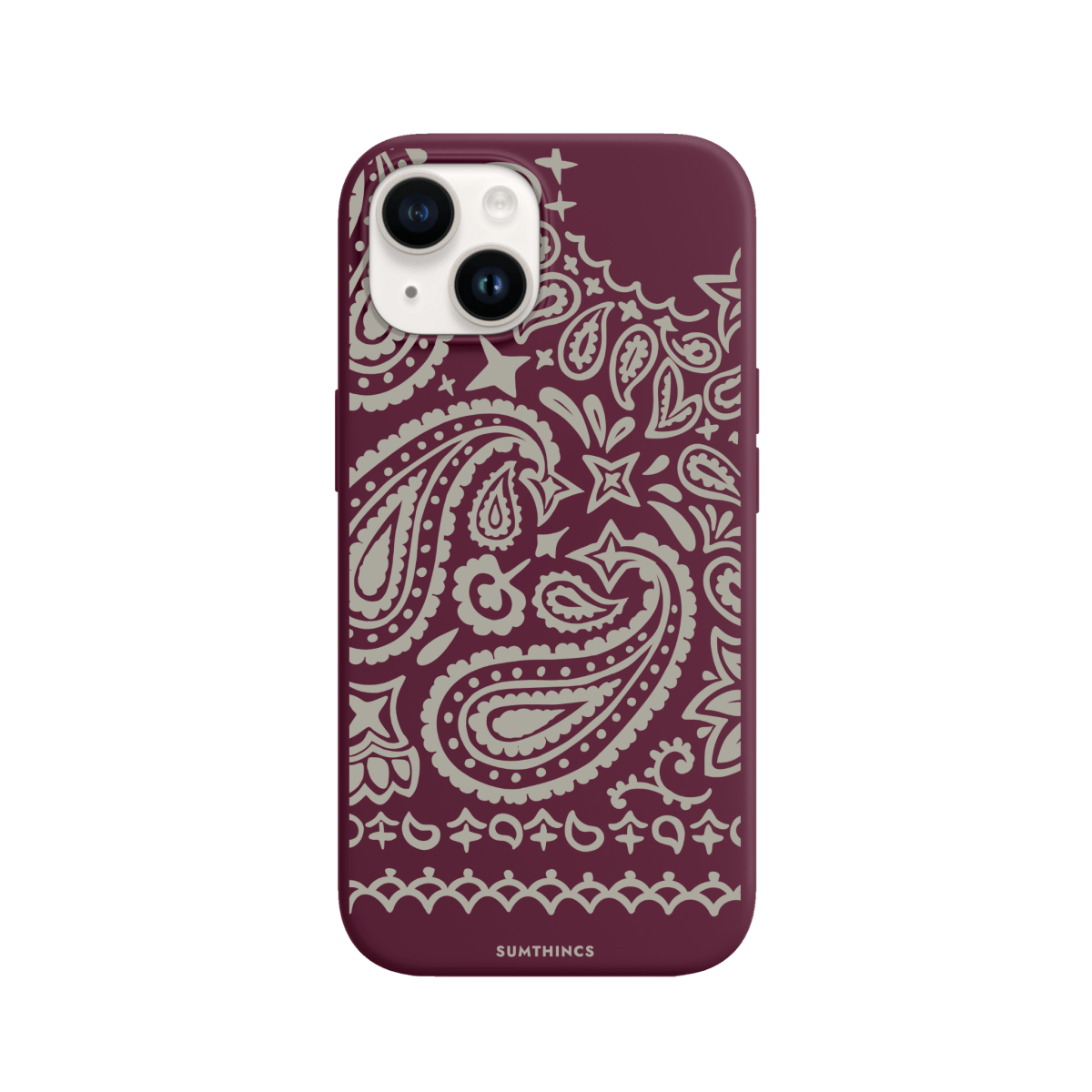 iPhone 15 Urban Bandana Premium Telefon Kılıfı Bordo - SUMTHINCS