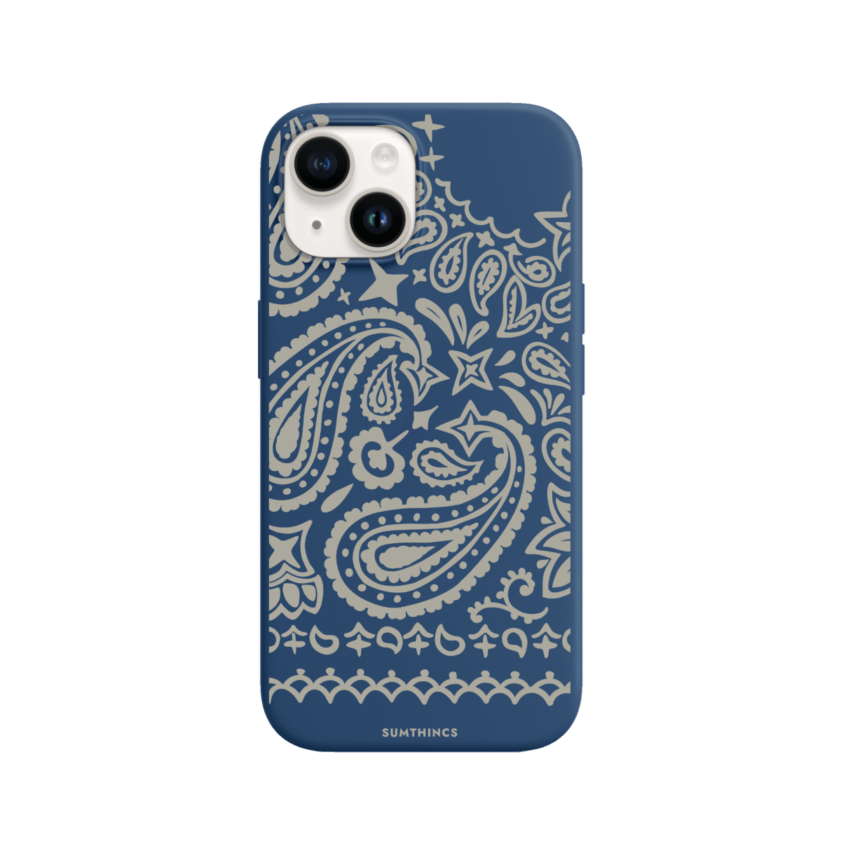 iPhone 15 Urban Bandana Premium Telefon Kılıfı Pasifik Mavi - SUMTHINCS