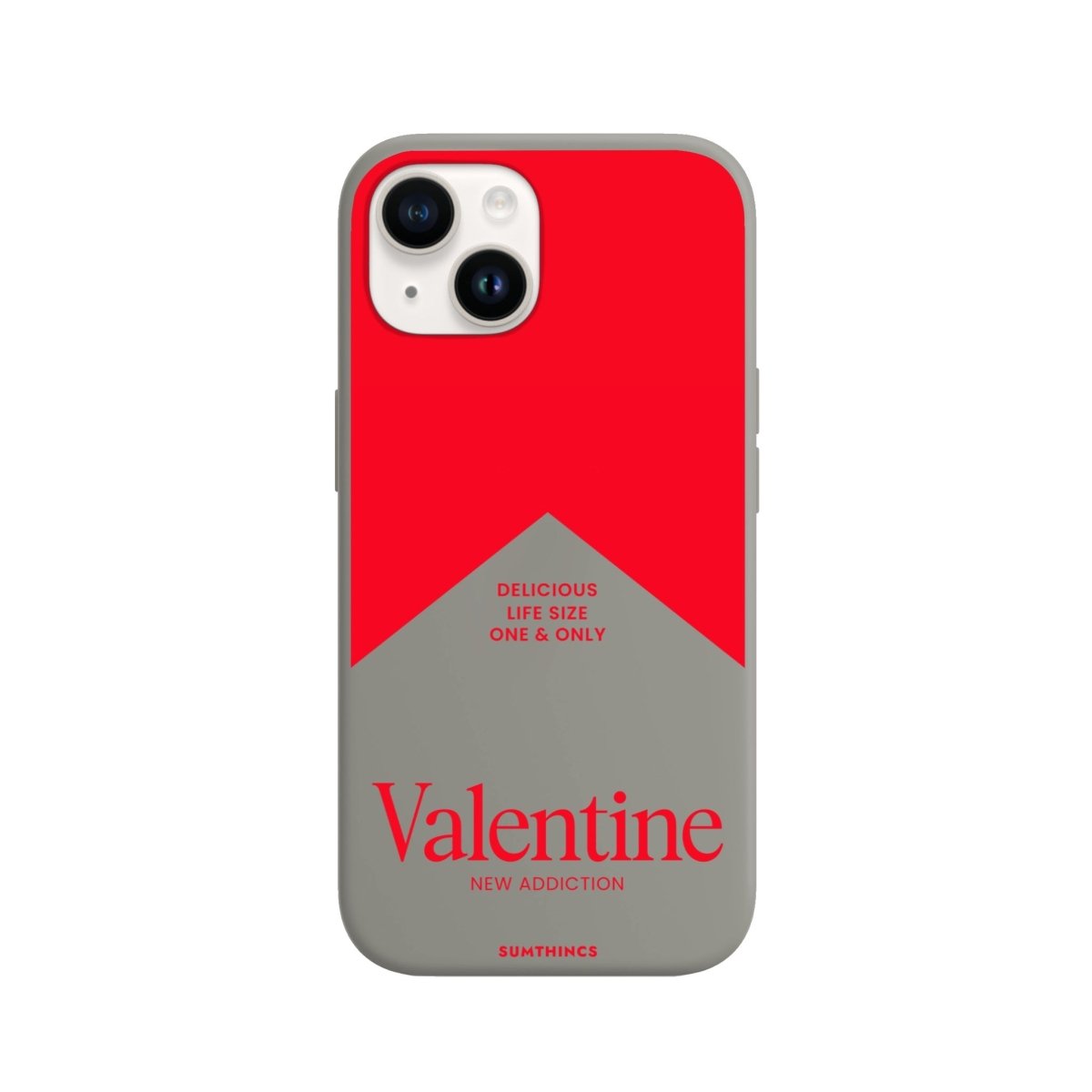 iPhone 15 Valentine Premium Telefon Kılıfı Gri - SUMTHINCS