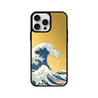 iPhone 15 Waves Mirror Aynalı Telefon Kılıfı Altın - SUMTHINCS