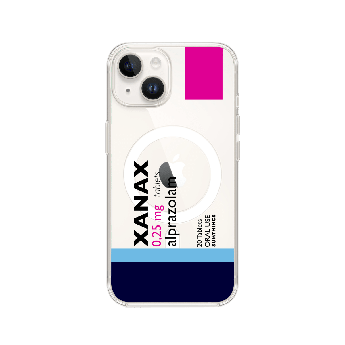 iPhone 15 Xanax Clear Magsafe Telefon Kılıfı - Sumthincs