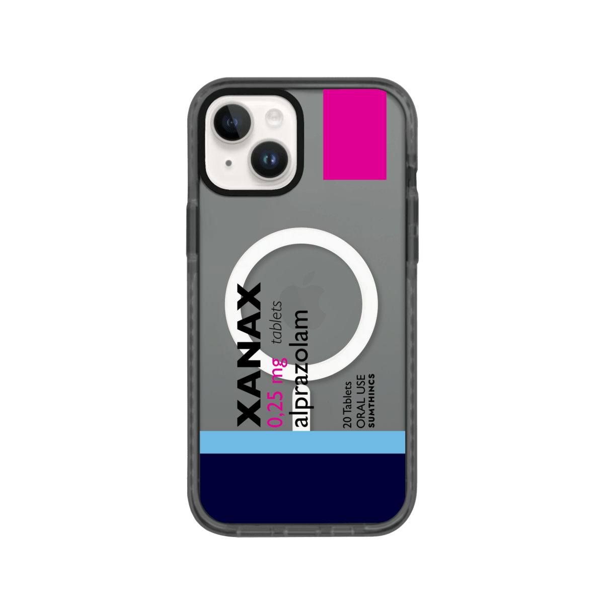 füme renkli şeffaf xanax telefon kılıfı