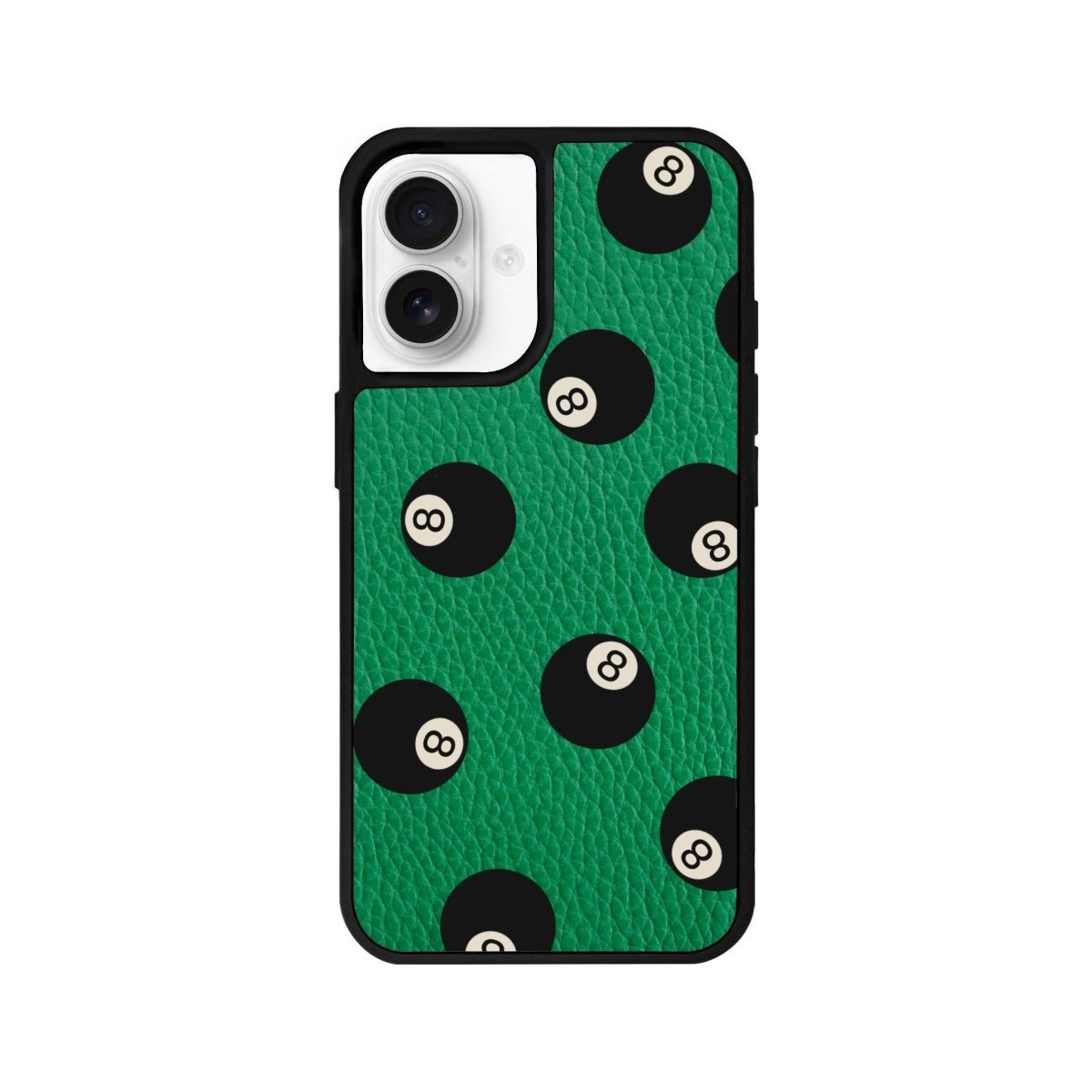 iPhone 16 8Ball Leather Vegan Deri Telefon Kılıfı Yeşil - SUMTHINCS