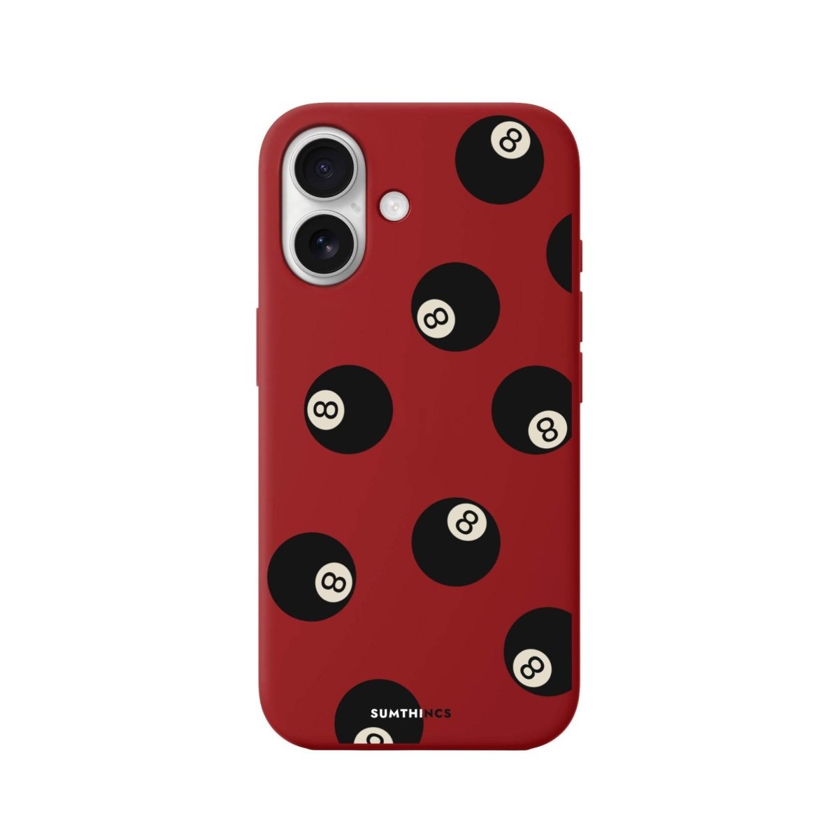 iPhone 16 8Ball Premium Telefon Kılıfı Kırmızı - SUMTHINCS