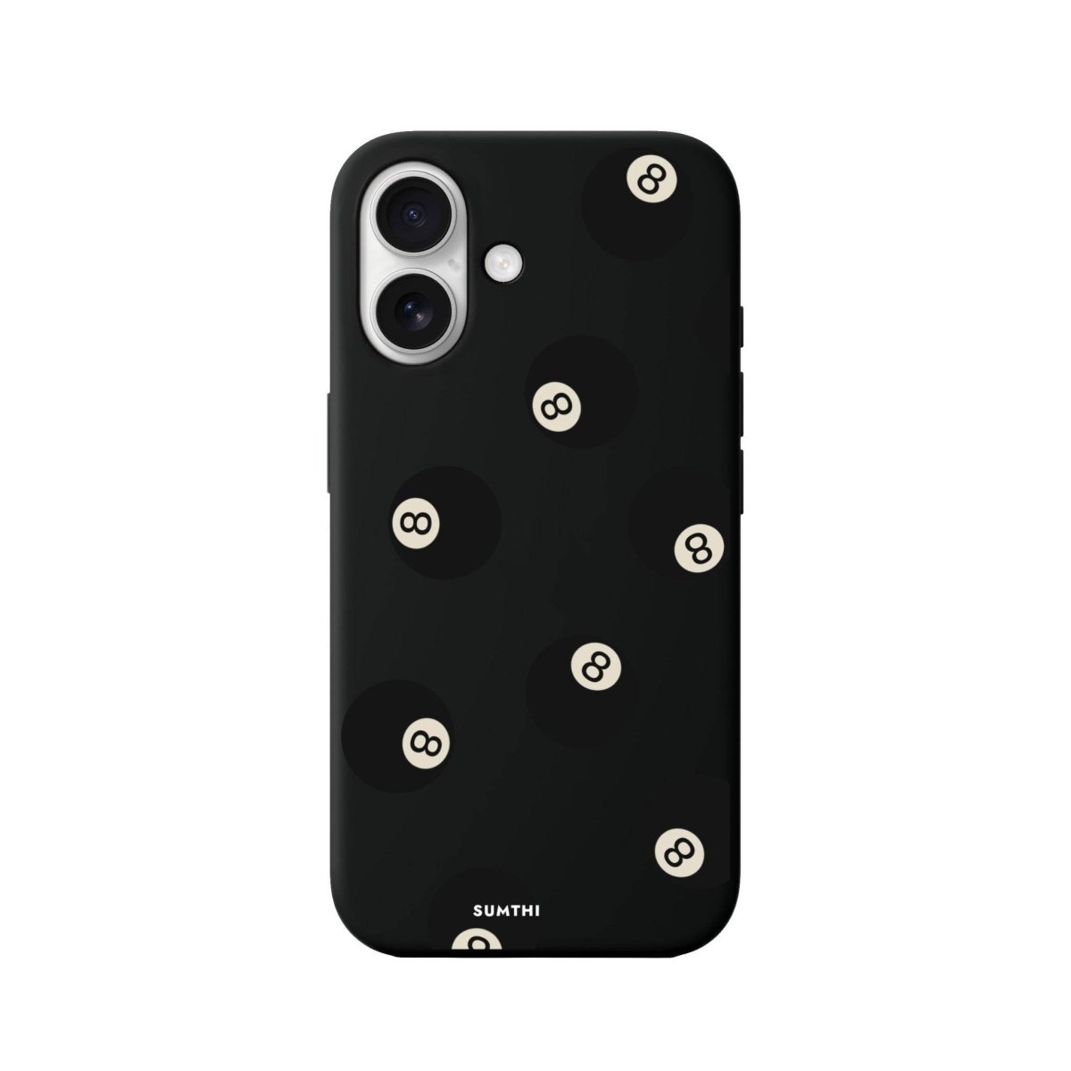iPhone 16 8Ball Premium Telefon Kılıfı Siyah - SUMTHINCS
