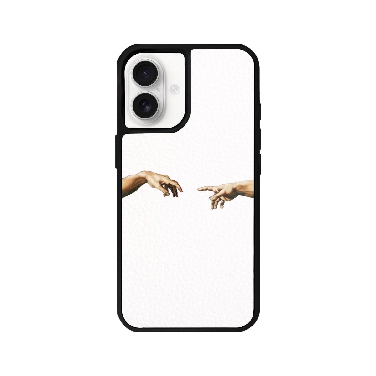 iPhone 16 Adam's Creation Leather Vegan Deri Telefon Kılıfı Beyaz - SUMTHINCS