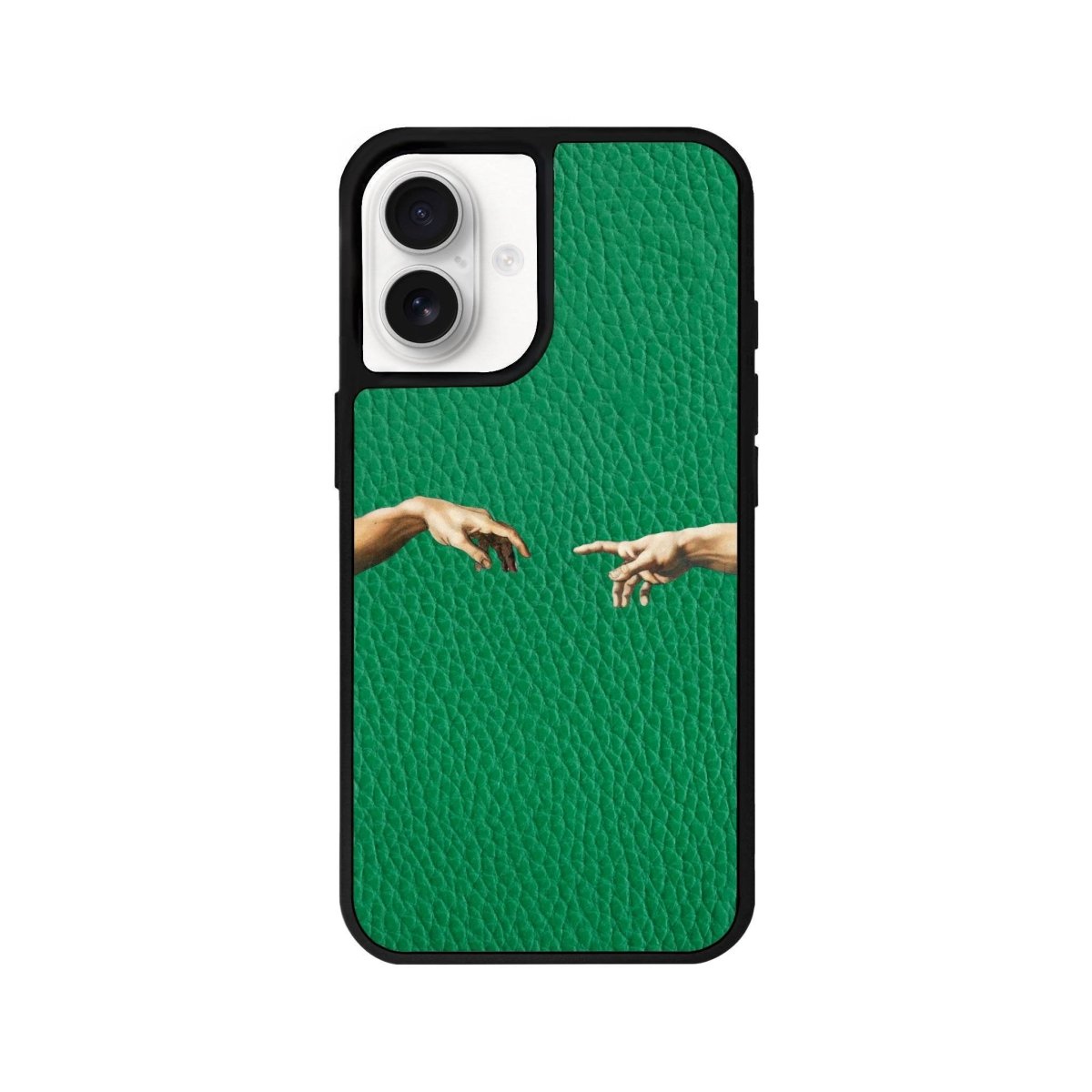 iPhone 16 Adam's Creation Leather Vegan Deri Telefon Kılıfı Yeşil - SUMTHINCS
