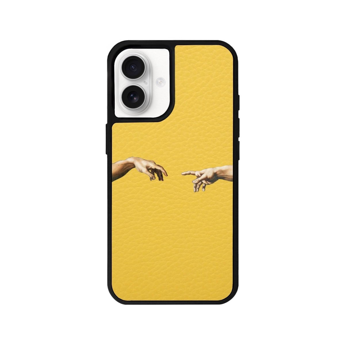 iPhone 16 Adam's Creation Leather Vegan Deri Telefon Kılıfı Sarı - SUMTHINCS