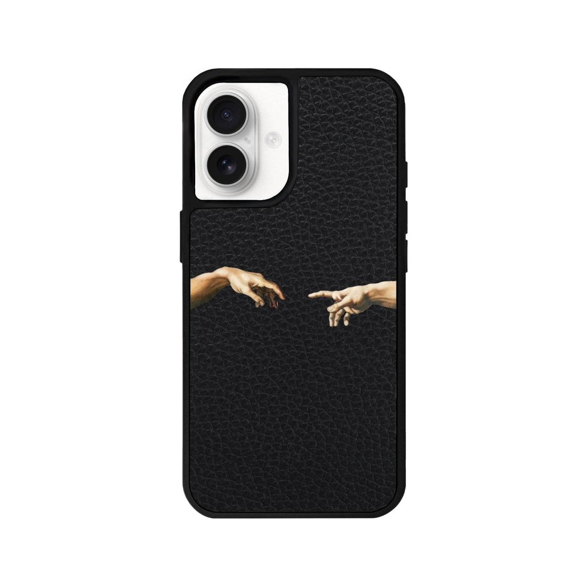 iPhone 16 Adam's Creation Leather Vegan Deri Telefon Kılıfı Siyah - SUMTHINCS