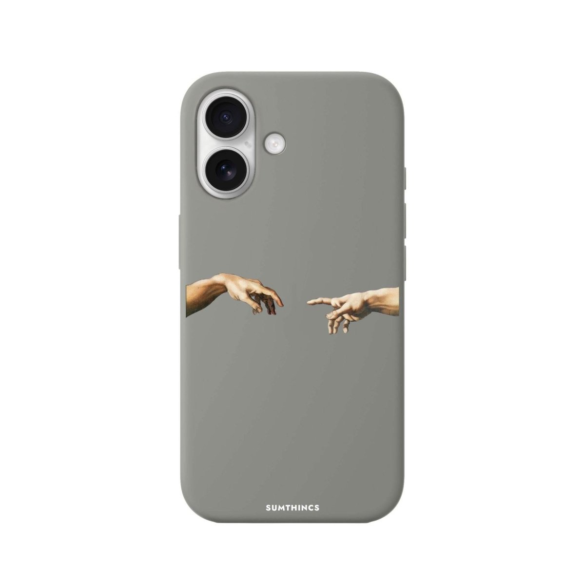 iPhone 16 Adam's Creation Premium Telefon Kılıfı Gri - SUMTHINCS