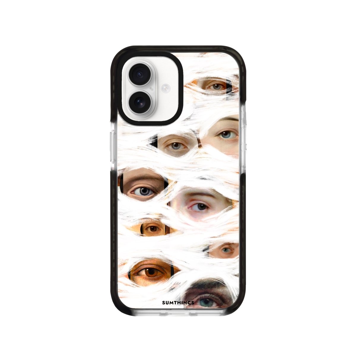 iPhone 16 All Eyes On Me Procase Şeffaf Telefon Kılıfı Siyah Şeffaf - SUMTHINCS