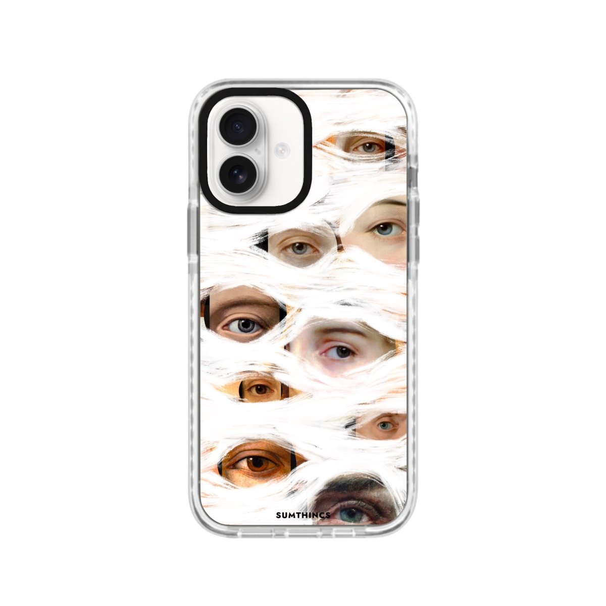 iPhone 16 All Eyes On Me Procase Şeffaf Telefon Kılıfı Beyaz Şeffaf - SUMTHINCS