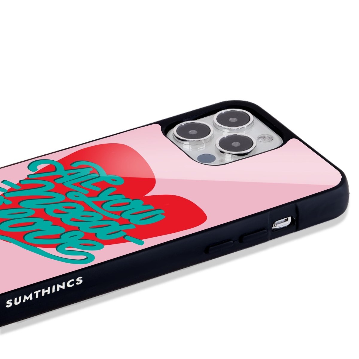 iPhone 16 All You Need is Love Glossy Cam Telefon Kılıfı - SUMTHINCS