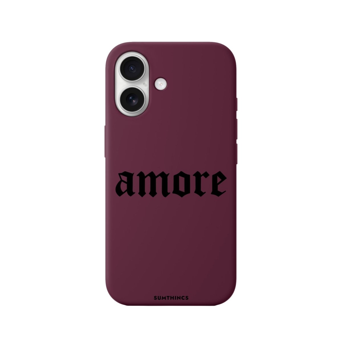 iPhone 16 Amore Premium Telefon Kılıfı Bordo - SUMTHINCS