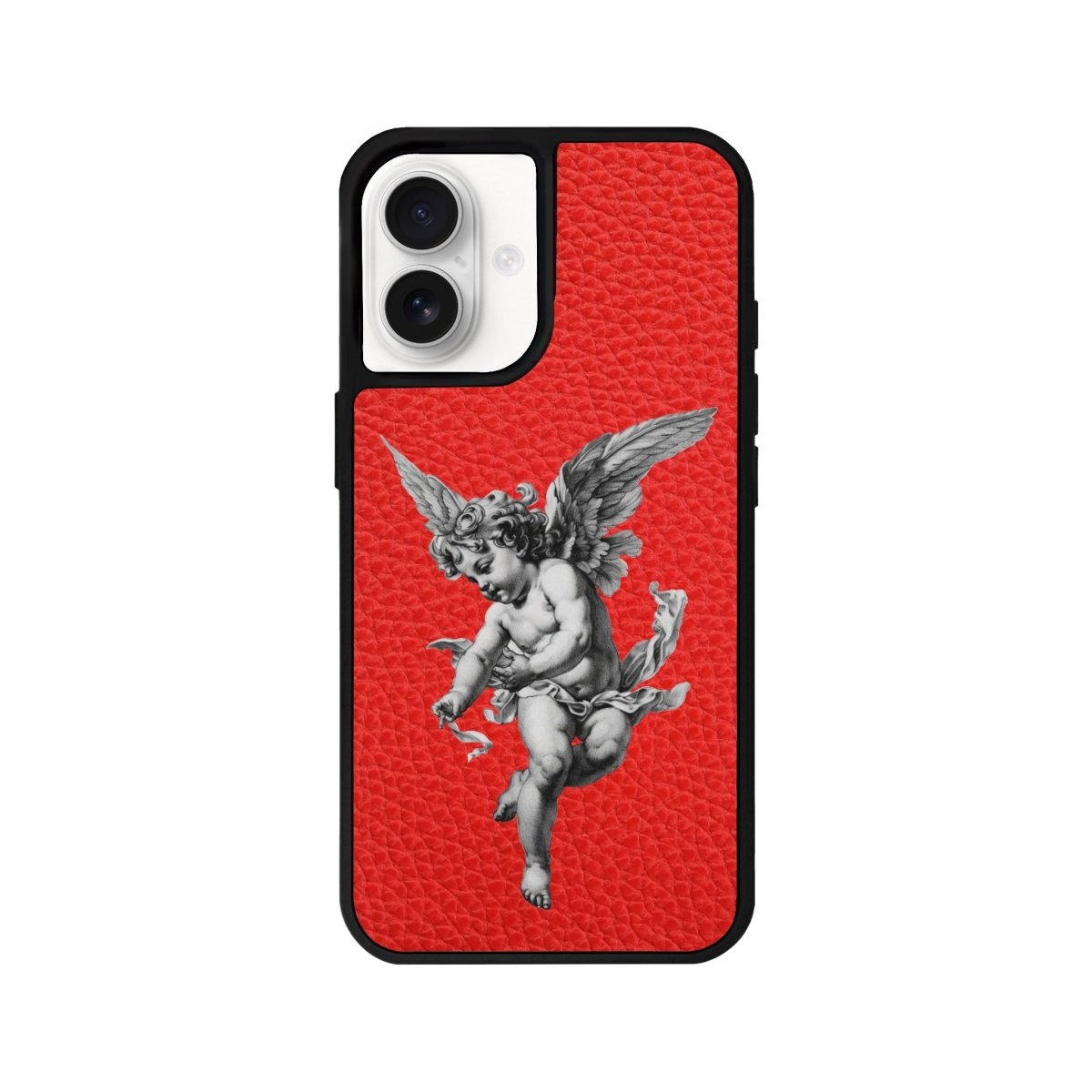 iPhone 16 Angel Leather Vegan Deri Telefon Kılıfı Kırmızı - SUMTHINCS
