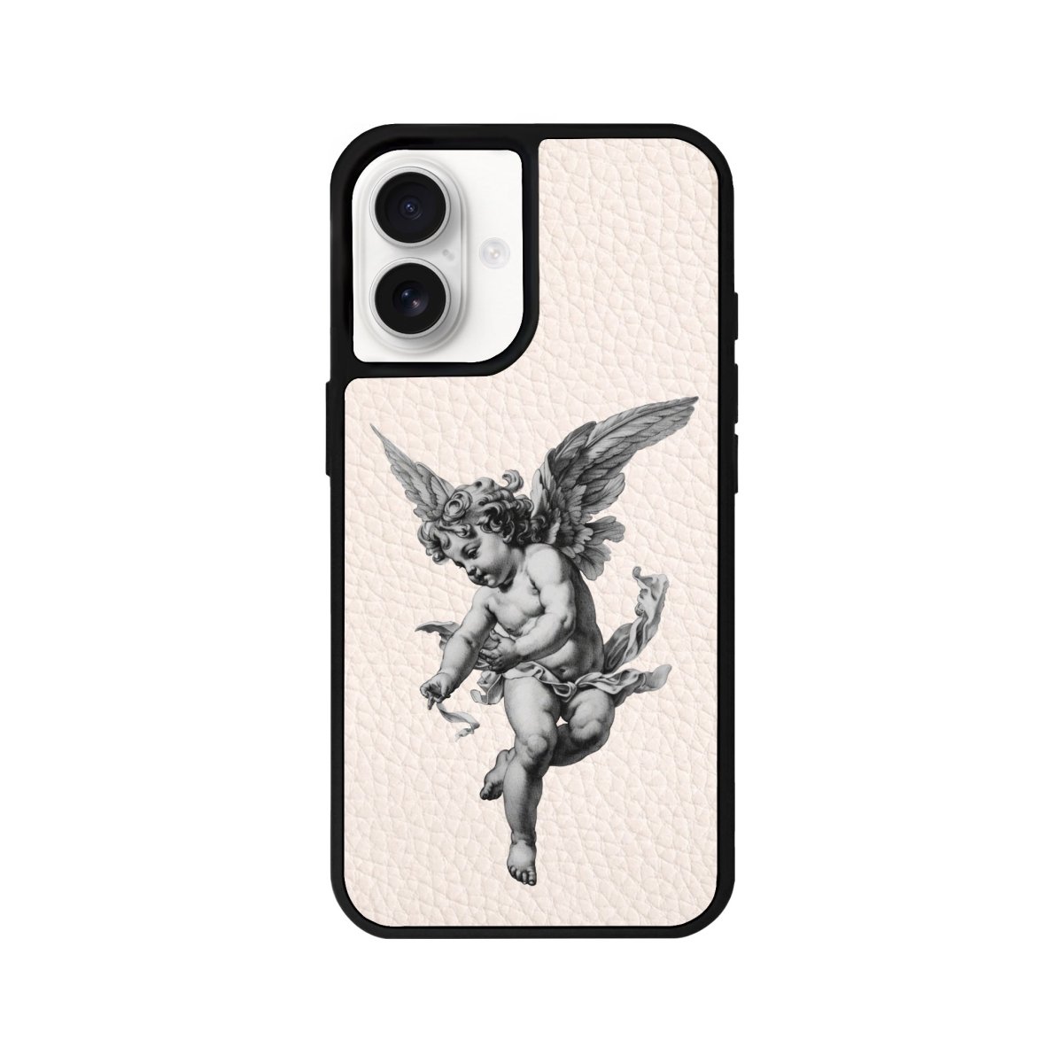 iPhone 16 Angel Leather Vegan Deri Telefon Kılıfı Bej - SUMTHINCS