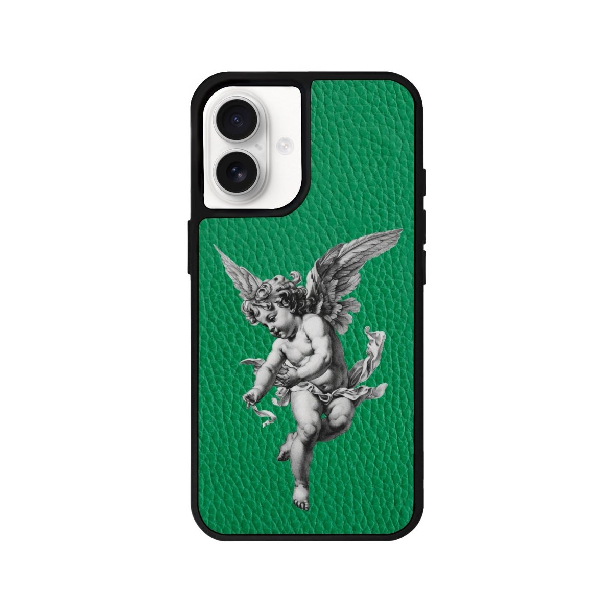 iPhone 16 Angel Leather Vegan Deri Telefon Kılıfı Yeşil - SUMTHINCS