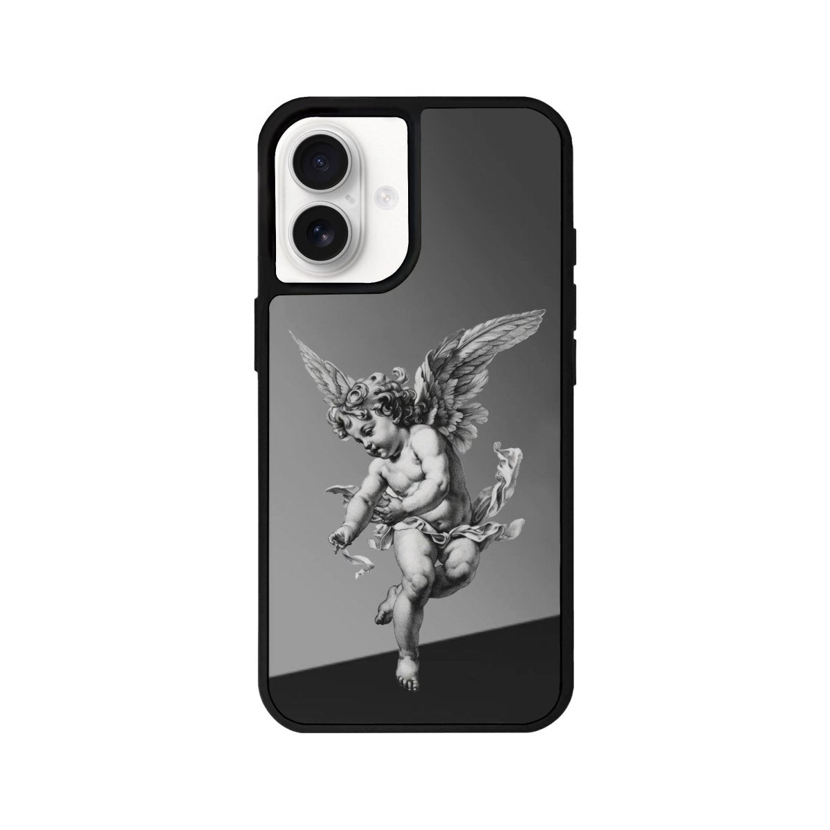 iPhone 16 Angel Mirror Aynalı Telefon Kılıfı Antrasit - SUMTHINCS