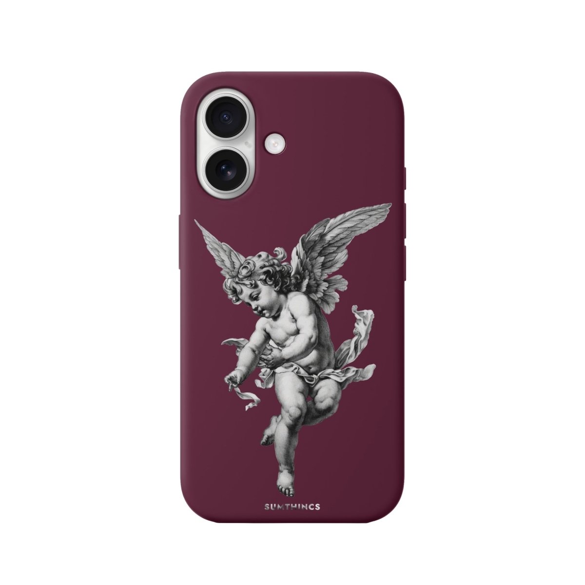 iPhone 16 Angel Premium Telefon Kılıfı Bordo - SUMTHINCS