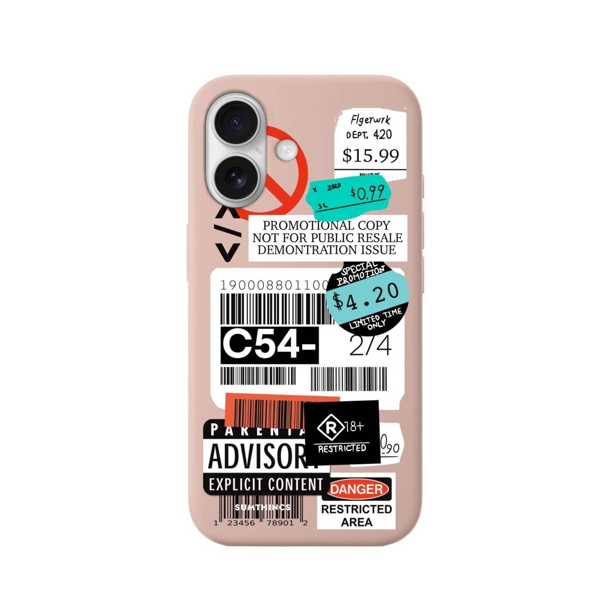 iPhone 16 Barcode C54 Premium Telefon Kılıfı - SUMTHINCS
