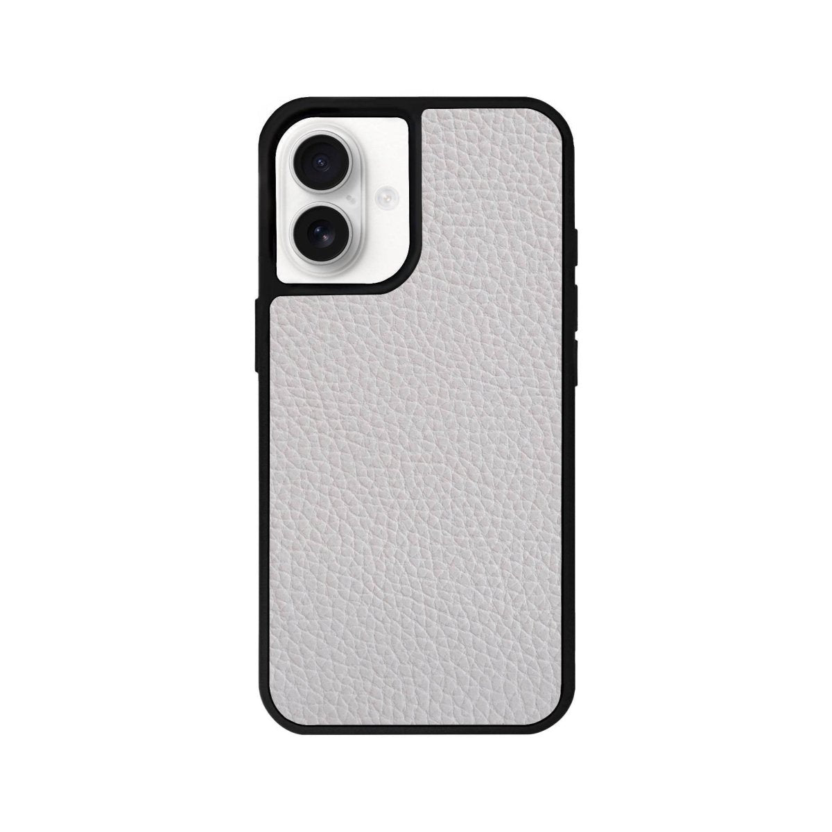 iPhone 16 Basic Leather Vegan Deri Telefon Kılıfı Gri - SUMTHINCS