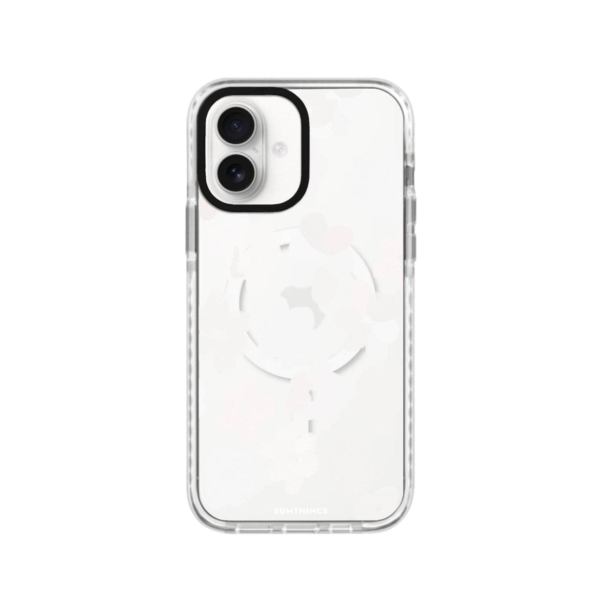 iPhone 16 Blossoms Magsafe Procase Şeffaf Telefon Kılıfı Beyaz Şeffaf - SUMTHINCS