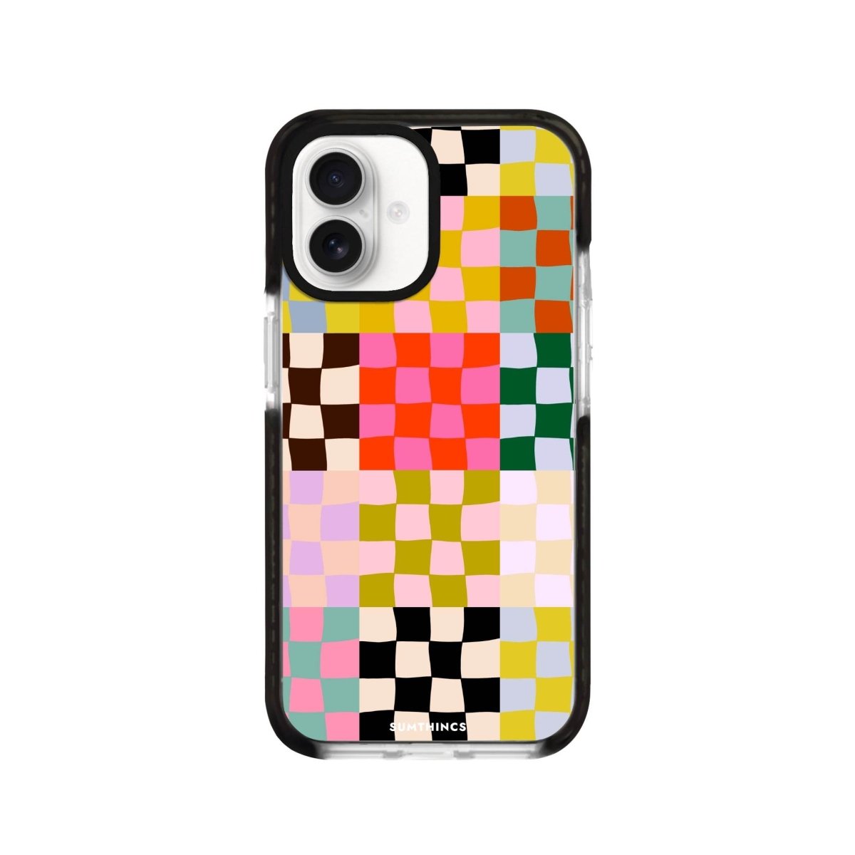 iPhone 16 Confetti Procase Şeffaf Telefon Kılıfı Siyah Şeffaf - SUMTHINCS