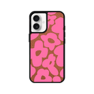 iPhone 16 Daisy Pop Leather Deri Telefon Kılıfı Kahverengi - SUMTHINCS