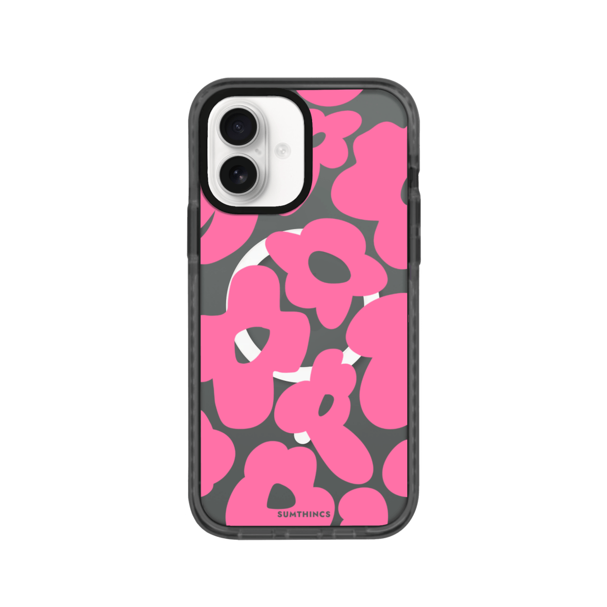 iPhone 16 Daisy Pop Magsafe Procase Telefon Kılıfı Antrasit - SUMTHINCS