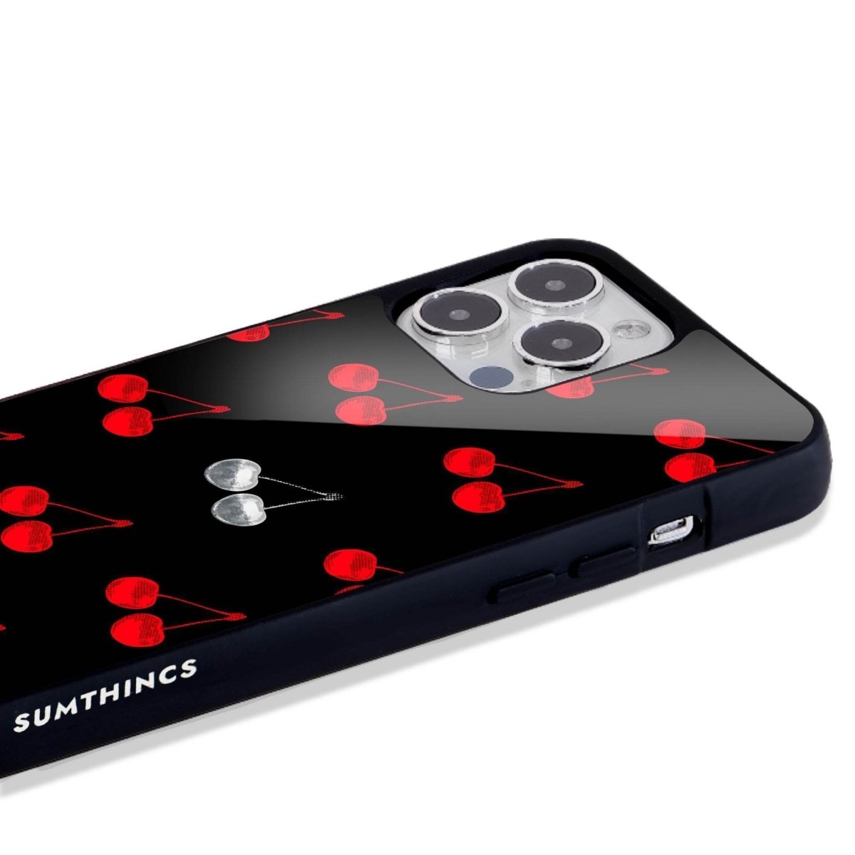 iPhone 16 Disco Cherry Glossy Cam Telefon Kılıfı - SUMTHINCS