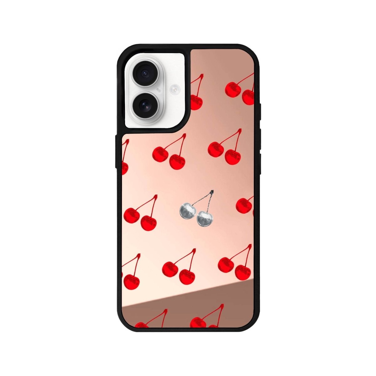 iPhone 16 Disco Cherry Mirror Aynalı Telefon Kılıfı Metalik Pembe - SUMTHINCS