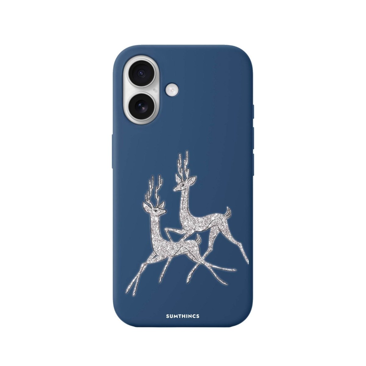 iPhone 16 Disco Deers Premium Telefon Kılıfı Pasifik Mavi - SUMTHINCS