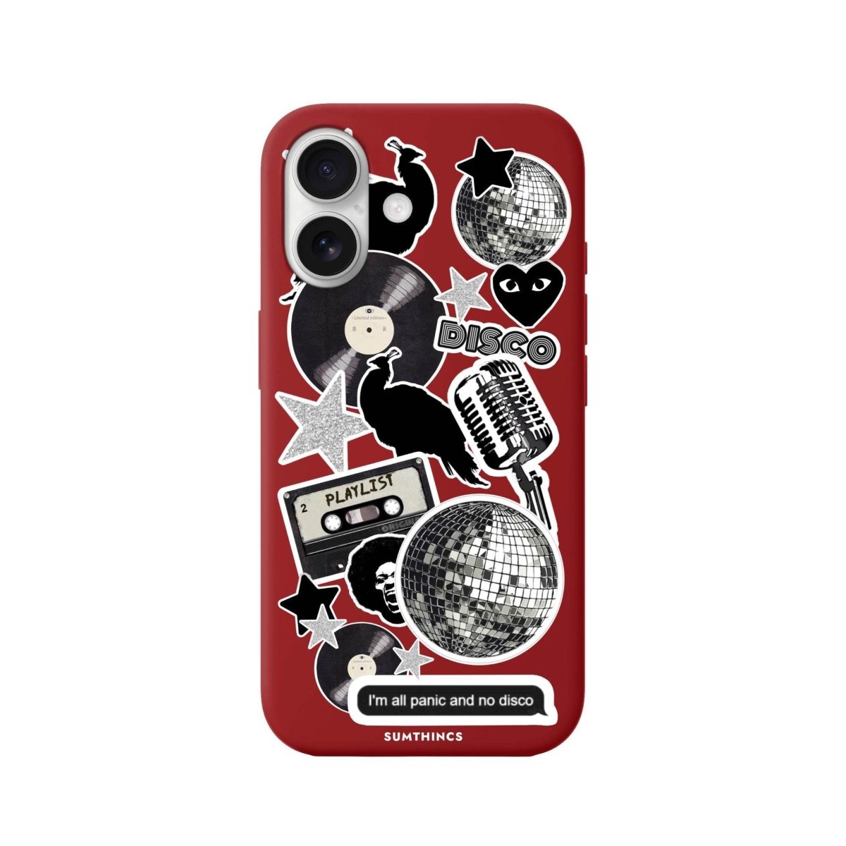 iPhone 16 Disco Stickers Premium Telefon Kılıfı - SUMTHINCS