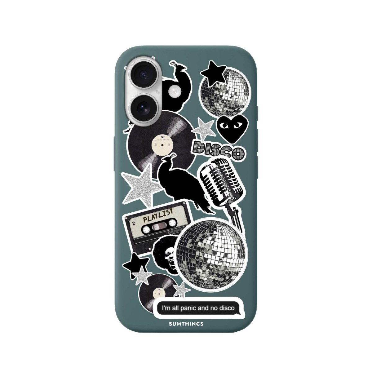 iPhone 16 Disco Stickers Premium Telefon Kılıfı - SUMTHINCS