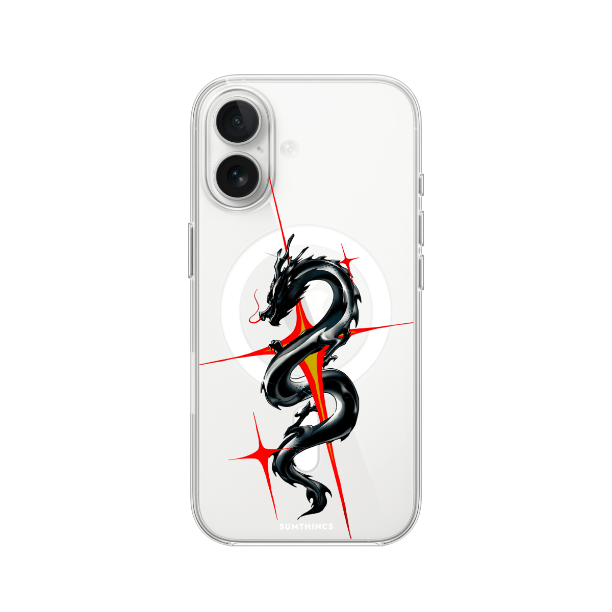 iPhone 16 Dragonflare Clear Magsafe Şeffaf Telefon Kılıfı - SUMTHINCS