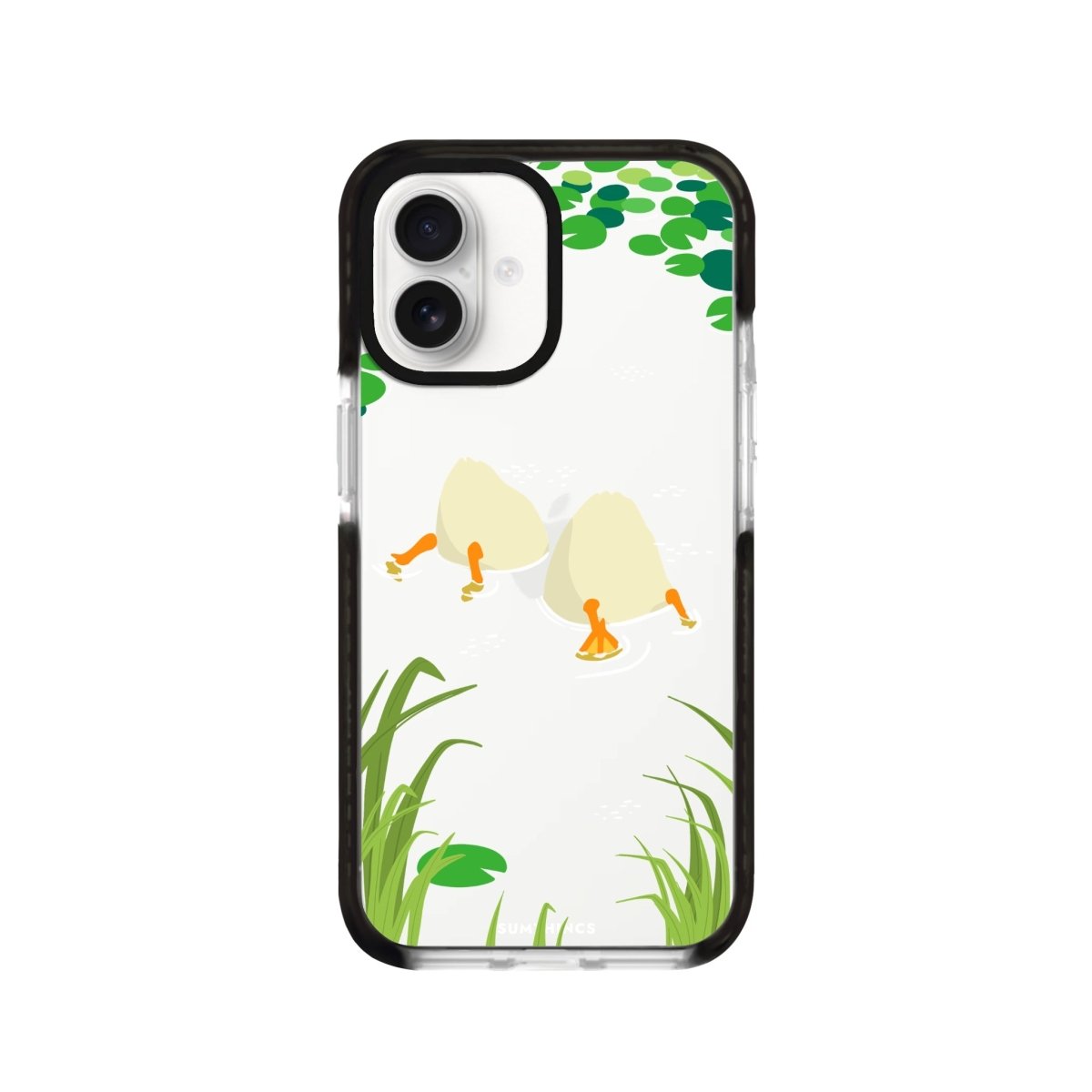 iPhone 16 Ducks Procase Şeffaf Telefon Kılıfı Siyah Şeffaf - SUMTHINCS