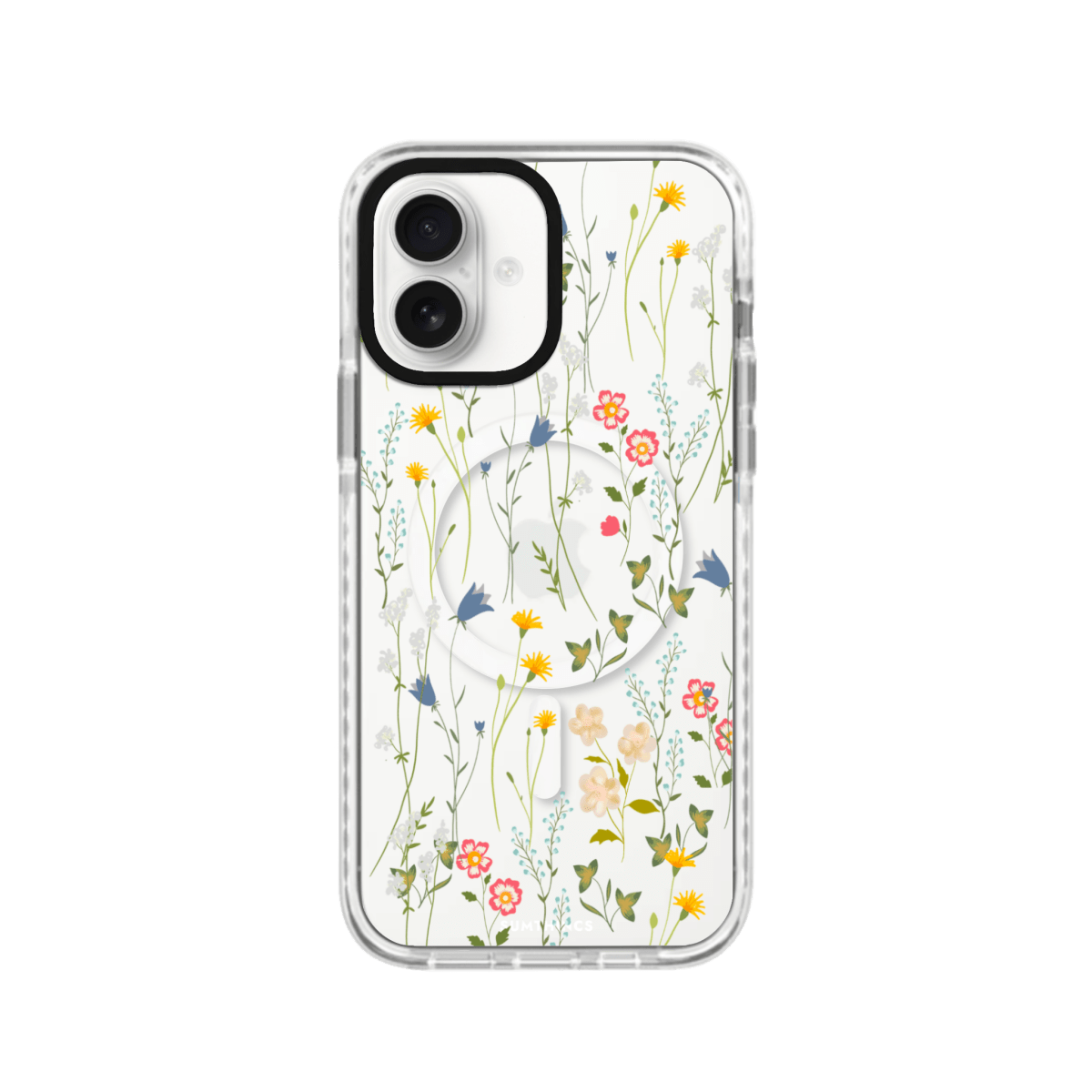iPhone 16 Eternal Garden Magsafe Procase Şeffaf Telefon Kılıfı Beyaz Şeffaf - SUMTHINCS