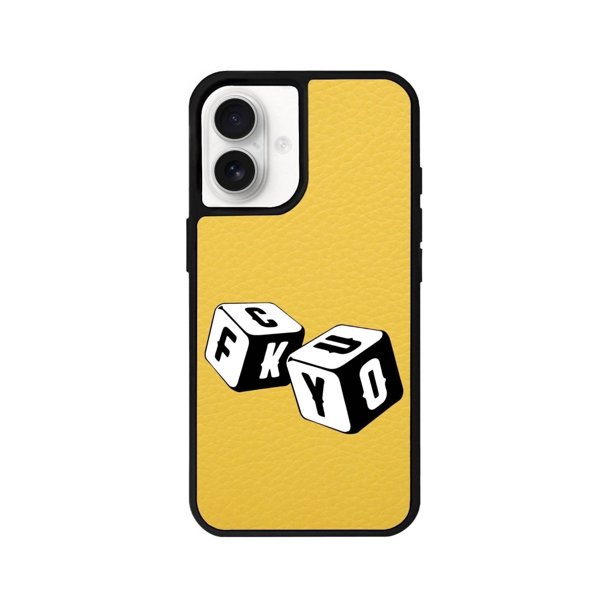 iPhone 16 Fck You Leather Vegan Deri Telefon Kılıfı - SUMTHINCS