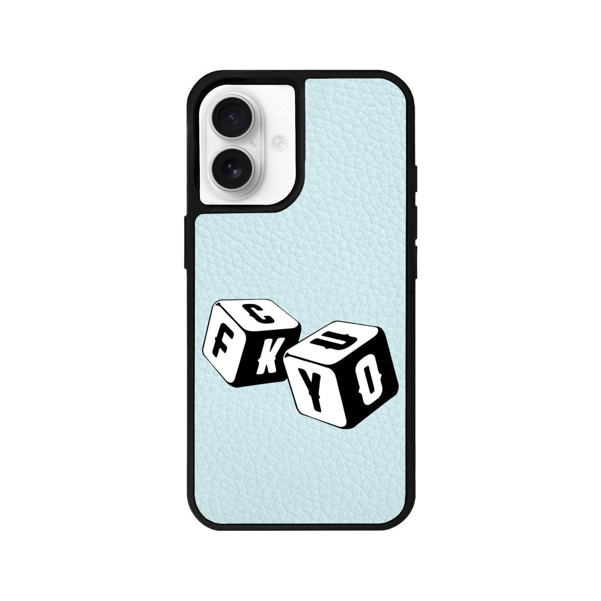 iPhone 16 Fck You Leather Vegan Deri Telefon Kılıfı - SUMTHINCS