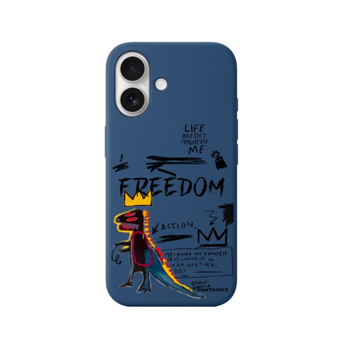 iPhone 16 Freedom Premium Telefon Kılıfı Pasifik Mavi - SUMTHINCS