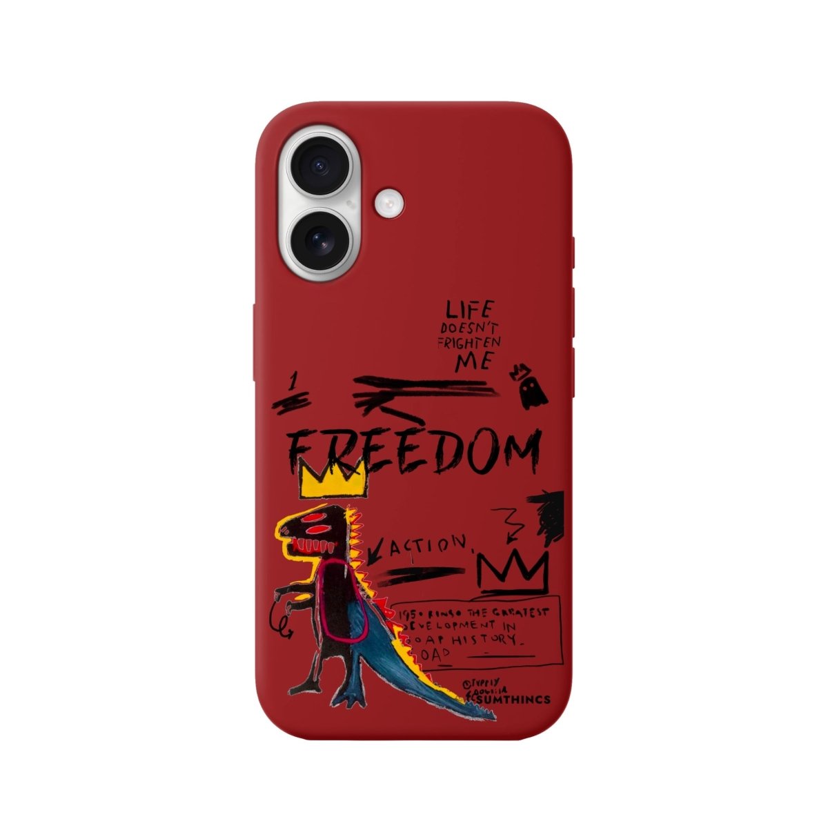 iPhone 16 Freedom Premium Telefon Kılıfı Kırmızı - SUMTHINCS