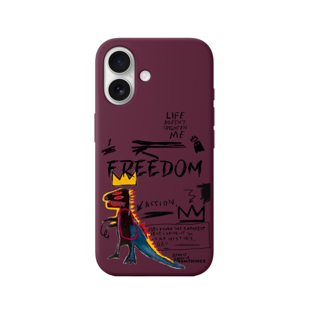 iPhone 16 Freedom Premium Telefon Kılıfı Bordo - SUMTHINCS